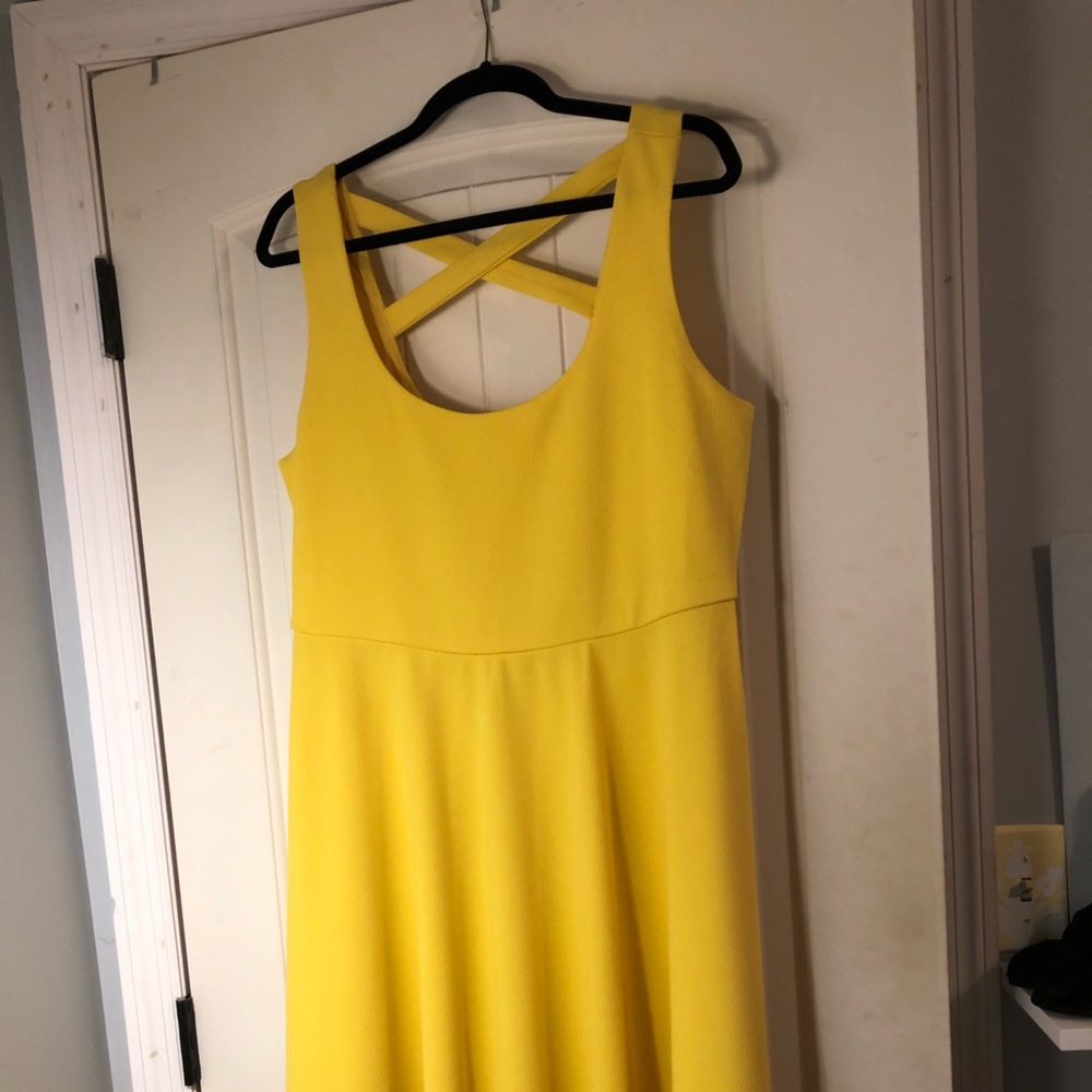 Crisscross Back Skater Dress